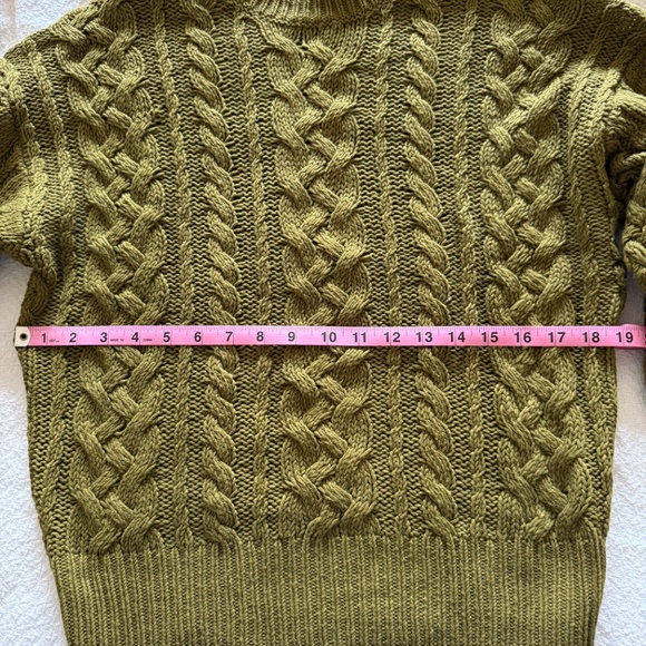 Reformation cashmere and wool sweater - olive green - size XS - Picture 3 of 7
